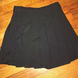 Black cheerleader/tennis skirt